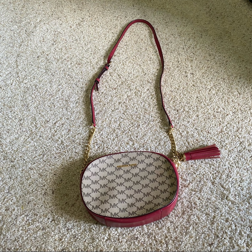 Michael Kors Crossbody Red Chain strap